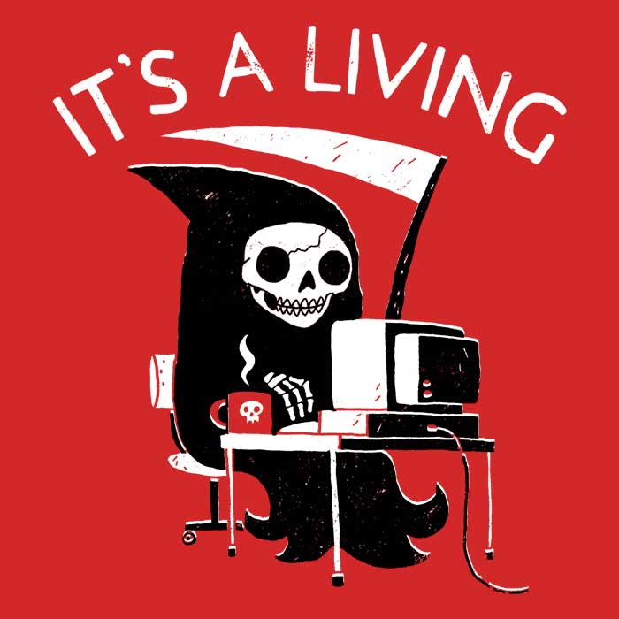 DinoMike's 'It's a Living' Comfortable and Lightweight Men's and Women's Tank Tops