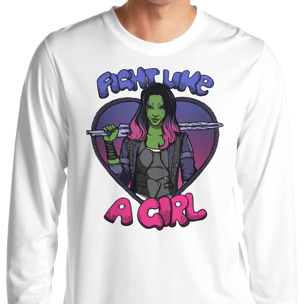 Long Sleeve Guardian-Inspired Fighting T-Shirt for a Fearless Look