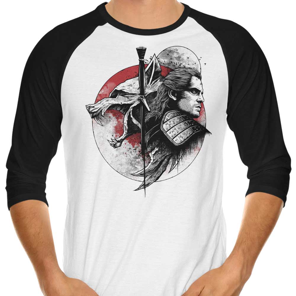 Gwynbleidd 3/4 Sleeve Raglan Style Men's T-Shirt - A Fashionable Apparel from StudioM6