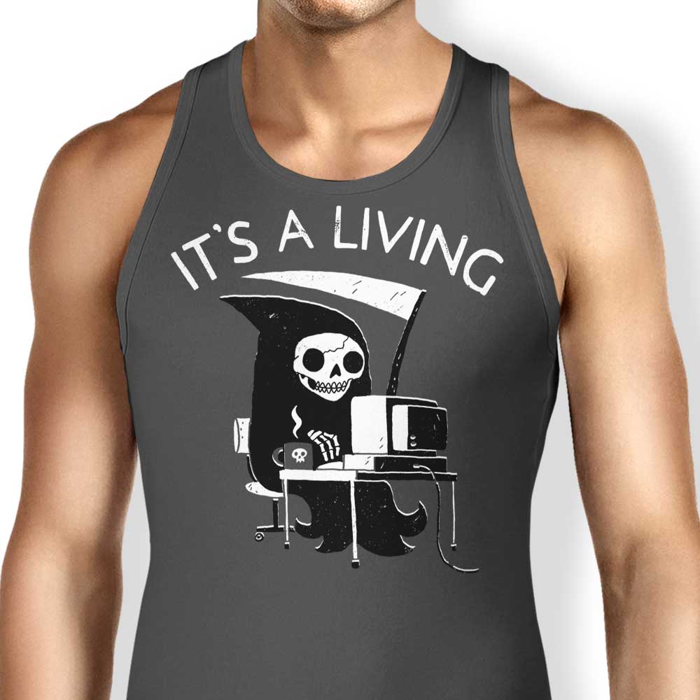 DinoMike's 'It's a Living' Comfortable and Lightweight Men's and Women's Tank Tops
