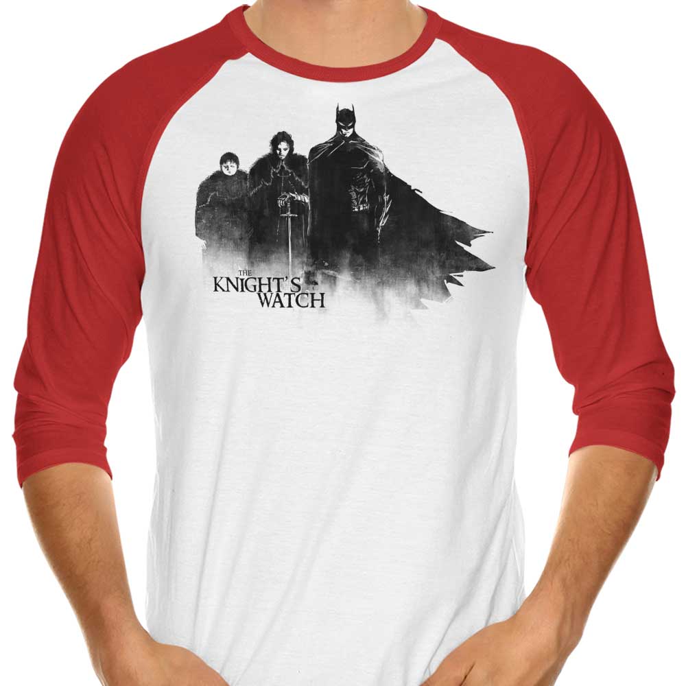 The Knight's Watch Classic 3/4 Sleeve Raglan Style T-Shirt for Fashion Enthusiasts