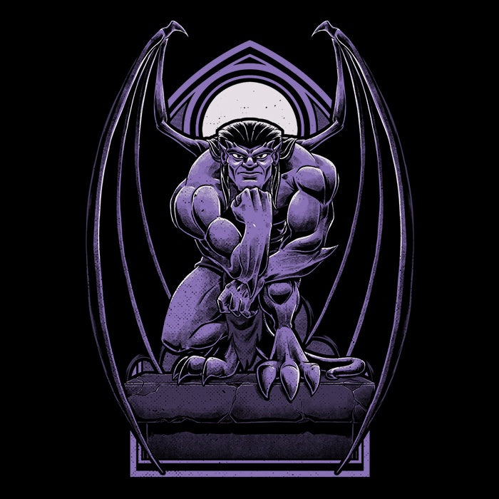 Unique Gargoyle Statue 3/4 Sleeve Raglan T-Shirt from Studio Mootant