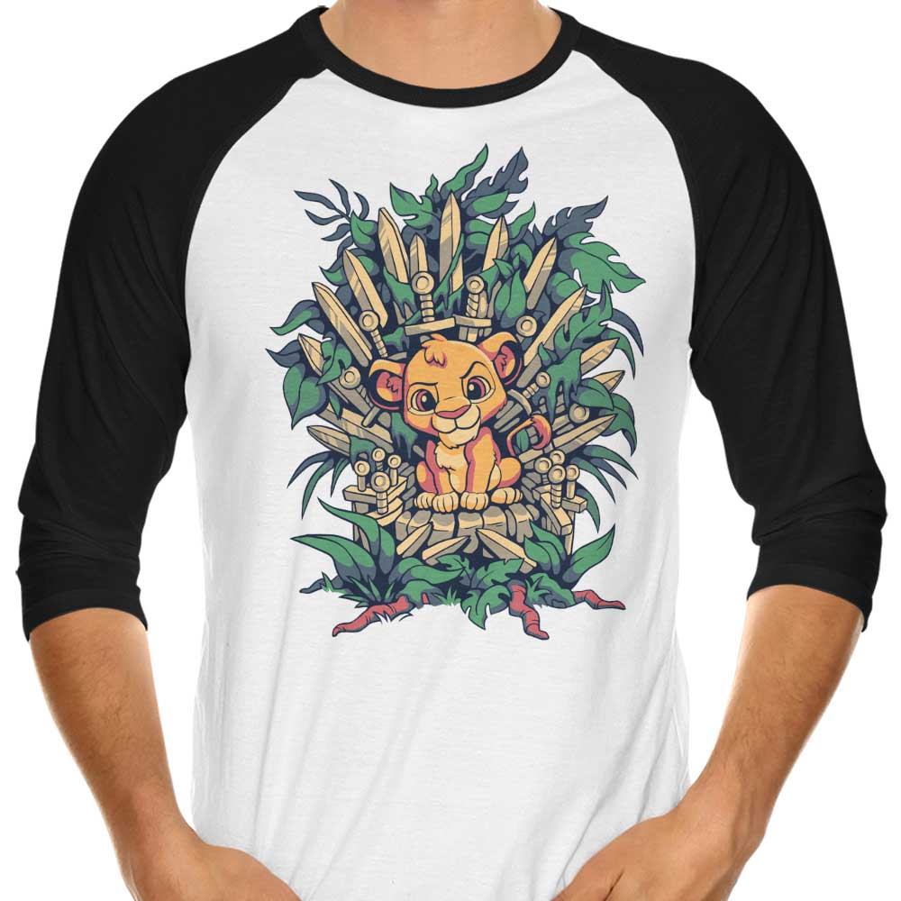 Geekydog True King 3/4 Sleeve Stylish Raglan T - Shirt