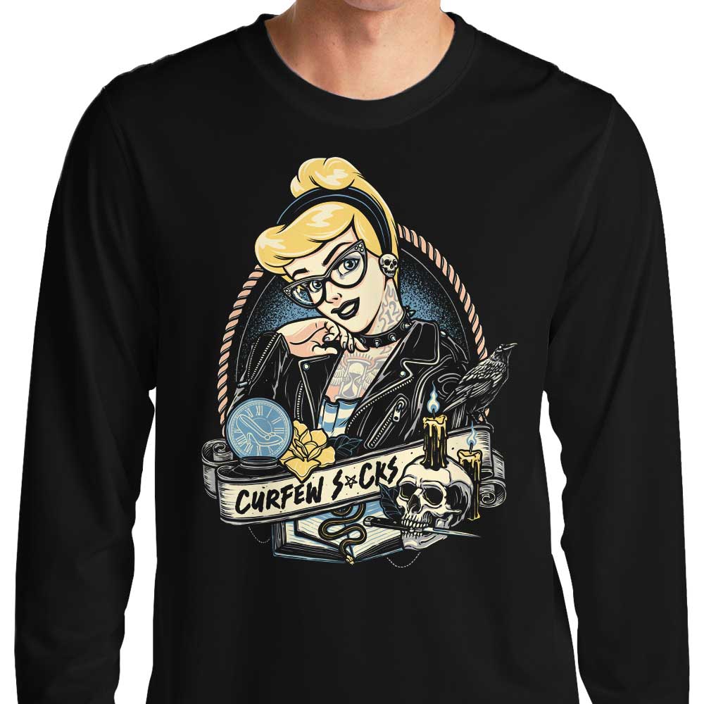 Momma Gorilla's 'Curfew Sucks' Long Sleeve Crewneck T - Shirt for All Sizes