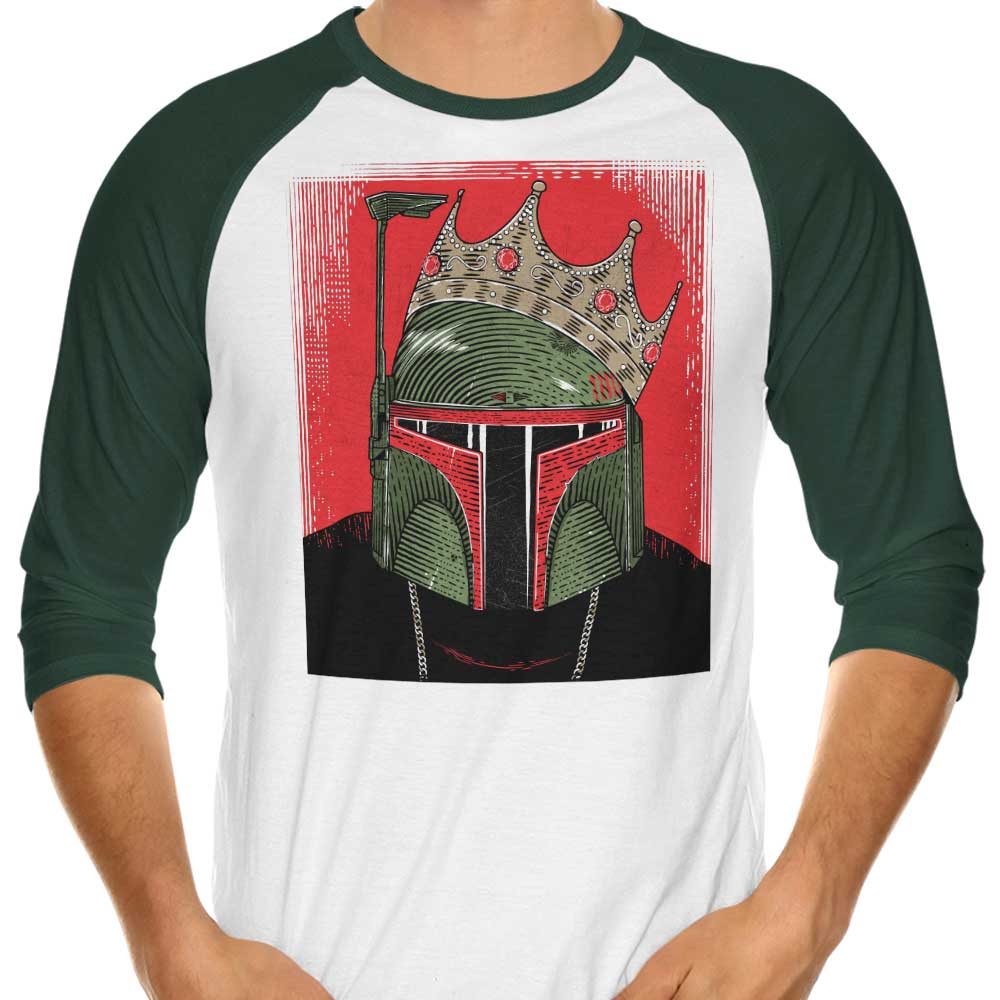 Eye - catching Notorious BOBA 3/4 Sleeve Raglan Style T - Shirt