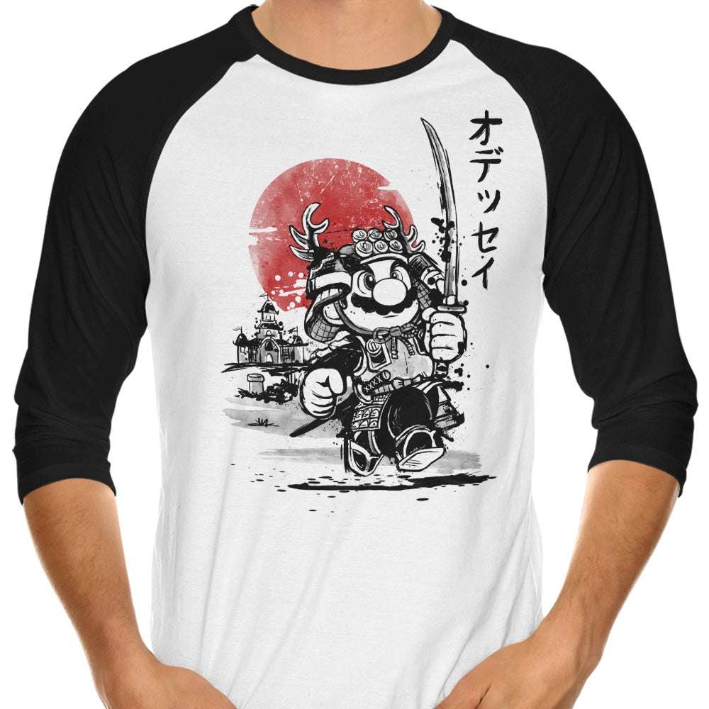 Samurai Odyssey 3/4 Sleeve Raglan Style T-Shirt for Fashion Lovers