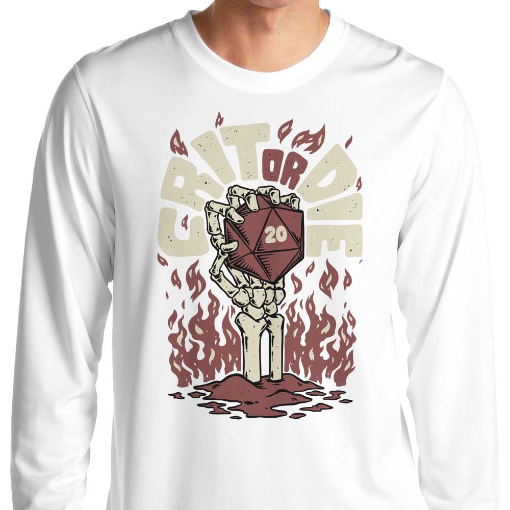 Studio Mootant's 'Crit or Die' Comfortable Long Sleeve T - Shirt