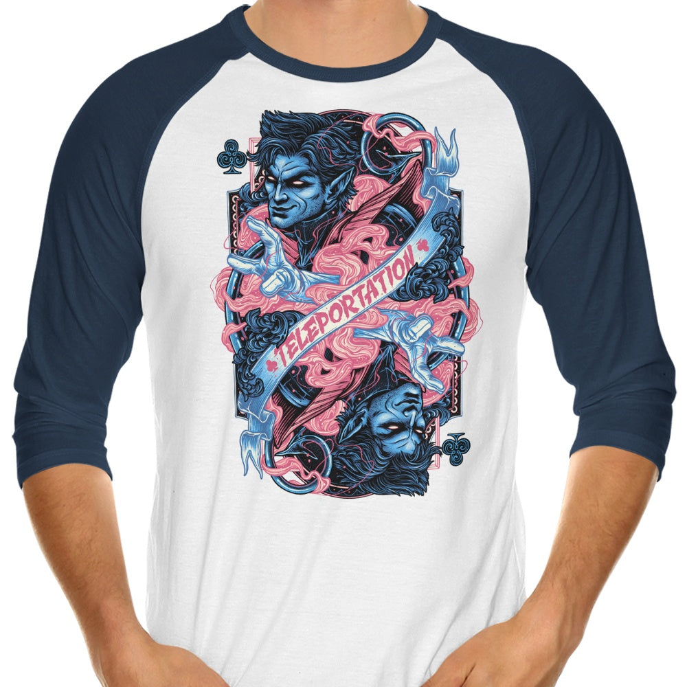 Glitchygorilla's Teleportation 3/4 Sleeve Raglan Stylish T-Shirt