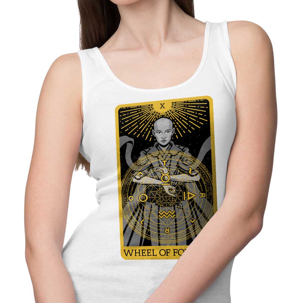 Tarot Wheel of Fortune-themed Men's and Women's Unisex Stylish Tank Tops
