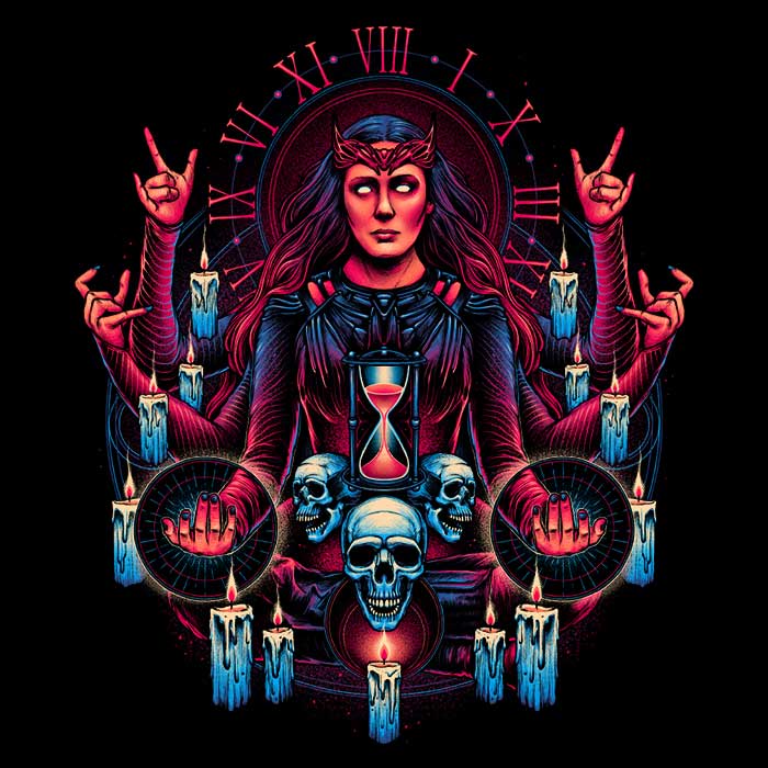 Chaotic Witchcraft Stylish 3/4 Sleeve Raglan Design T-Shirt