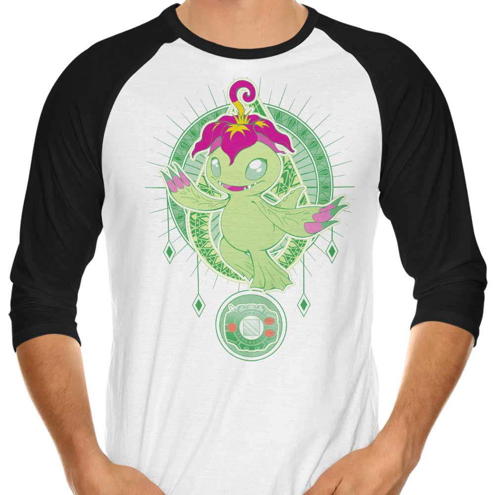 3/4 Sleeve Raglan T-Shirt - Crest of Sincerity, a Unique Garment from Chocolate Raisin Fury