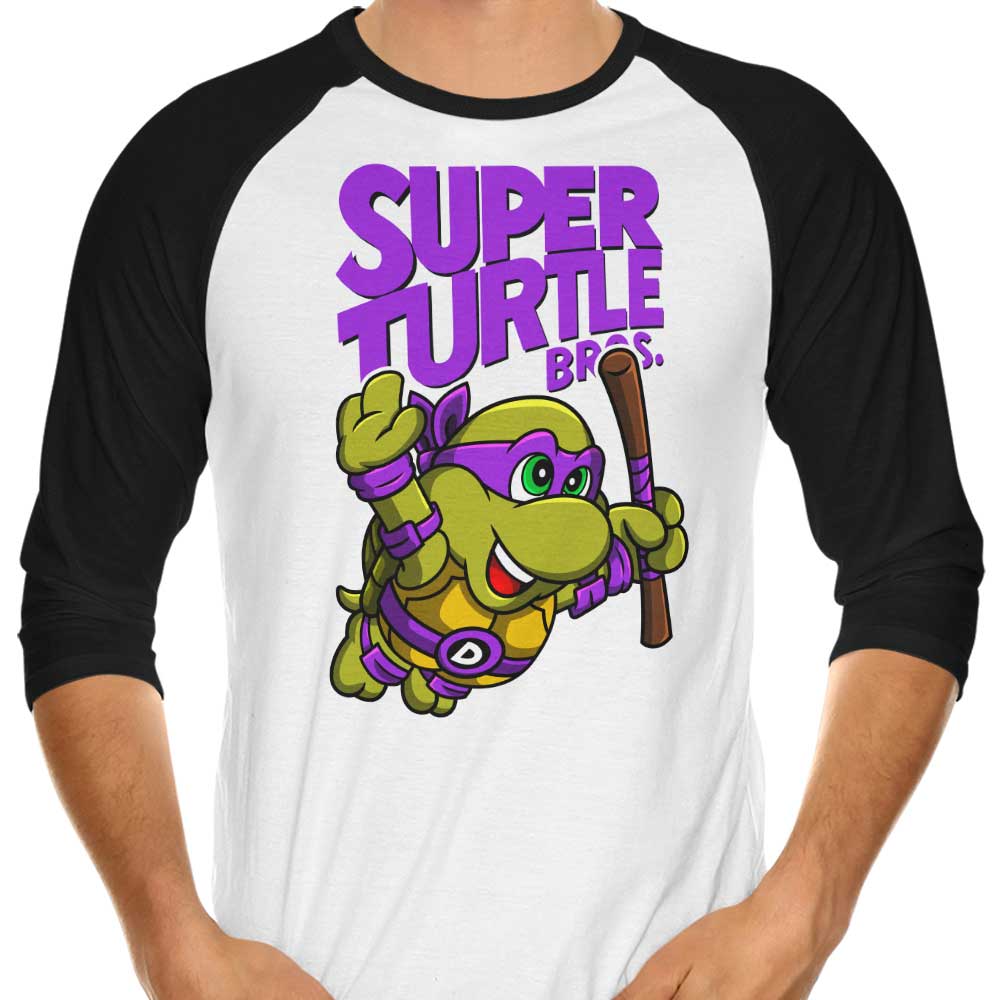 Punksthetic's Super Donnie Bros 3/4 Sleeve Raglan Style Men's T-Shirt