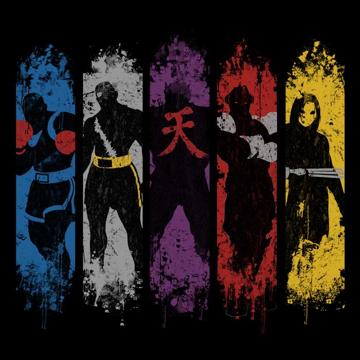 Skullpy's Shadow Villains Long Sleeve Crewneck T - Shirt in S to 4XL Sizes