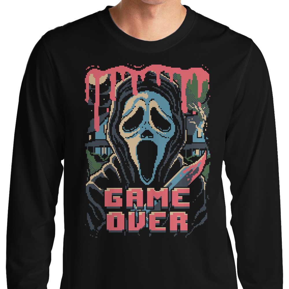 Pixel Ghost - Premium Long Sleeve Crewneck T-Shirt for All Sizes