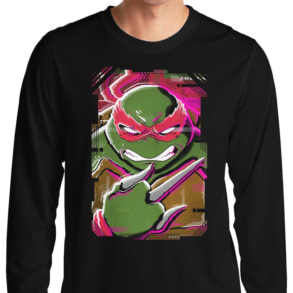 Raphael Glitch Stylish Long Sleeve Crewneck T-Shirt for All Sizes