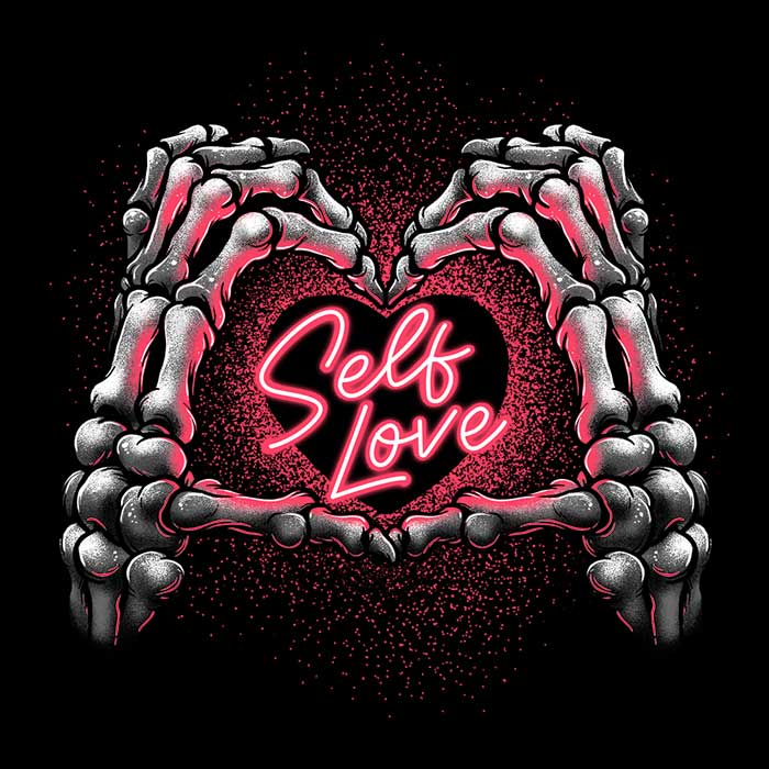 Glitchygorilla Self Love Comfortable Men's and Women's Tank Tops