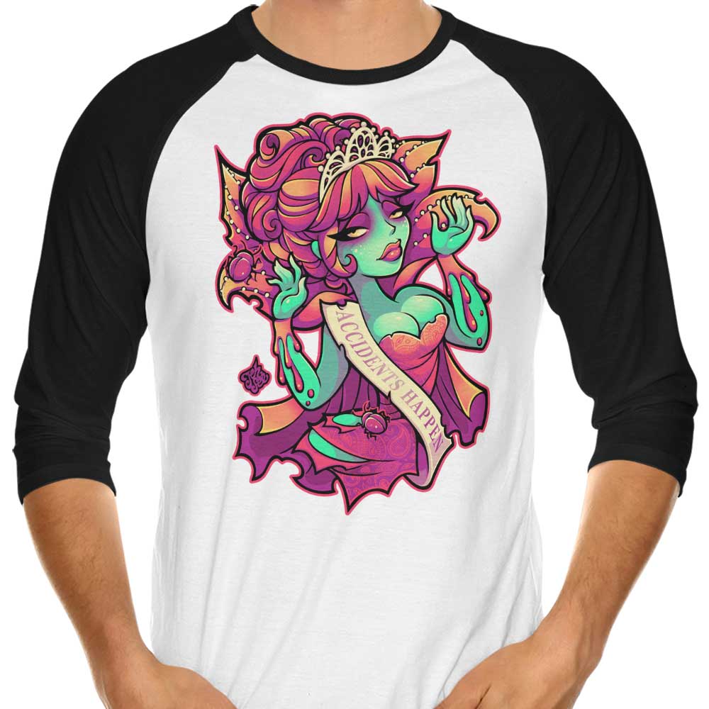 Jehsee's 3/4 Sleeve Raglan T-Shirt - Accidents Can Happen