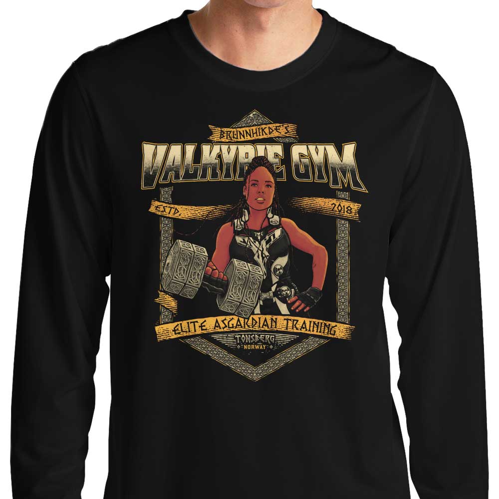 Teesgeex Valkyrie Gym Comfortable Long Sleeve Crewneck T - Shirt