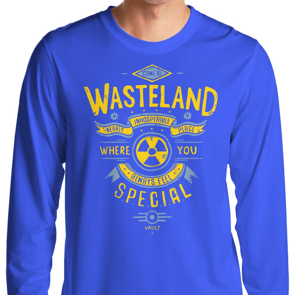 Typhoonic Art's Invitation to the Wasteland - Stylish Long Sleeve Crewneck T-Shirt