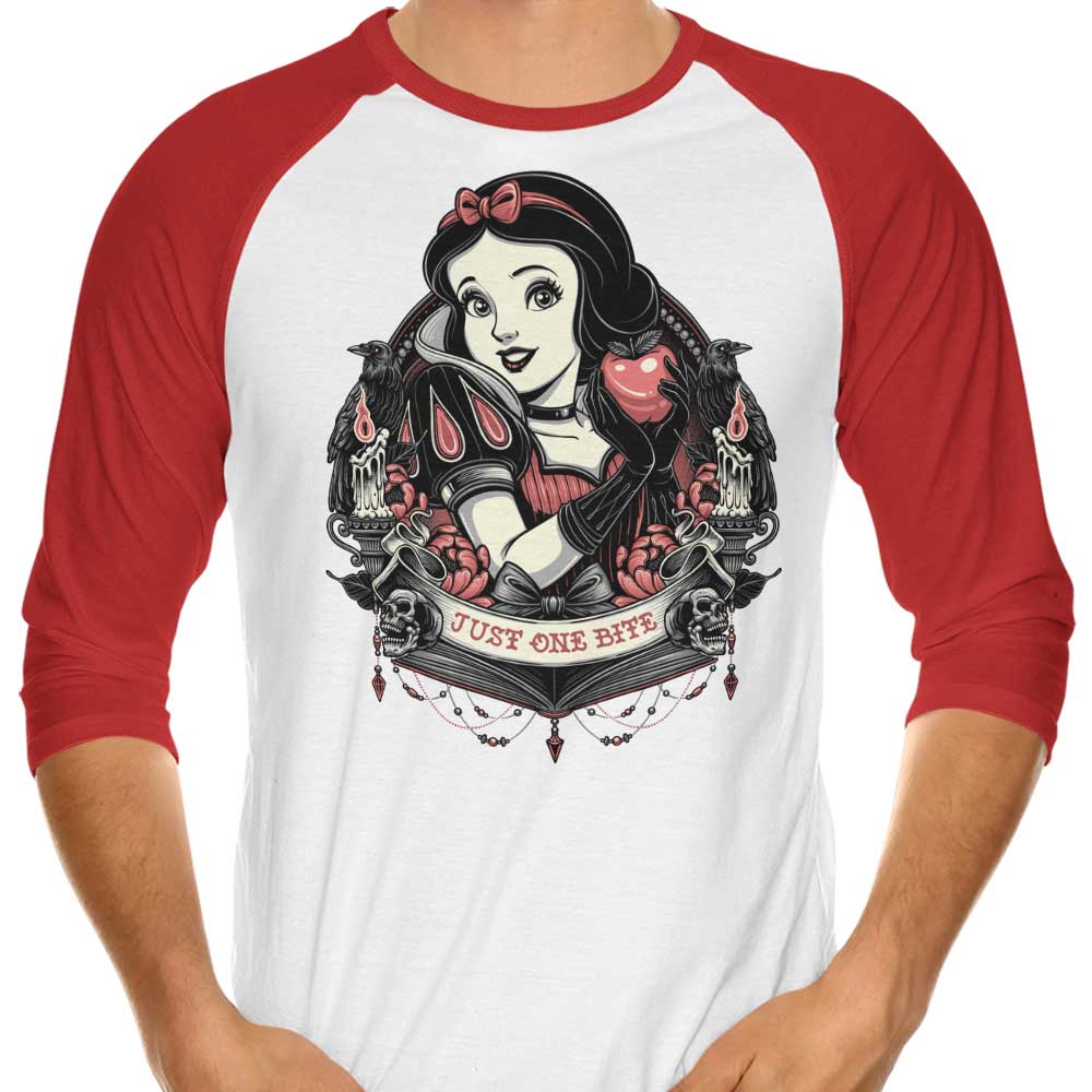 Glitchygorilla's Tempting 3/4 Sleeve Raglan T-Shirt - Just One Bite
