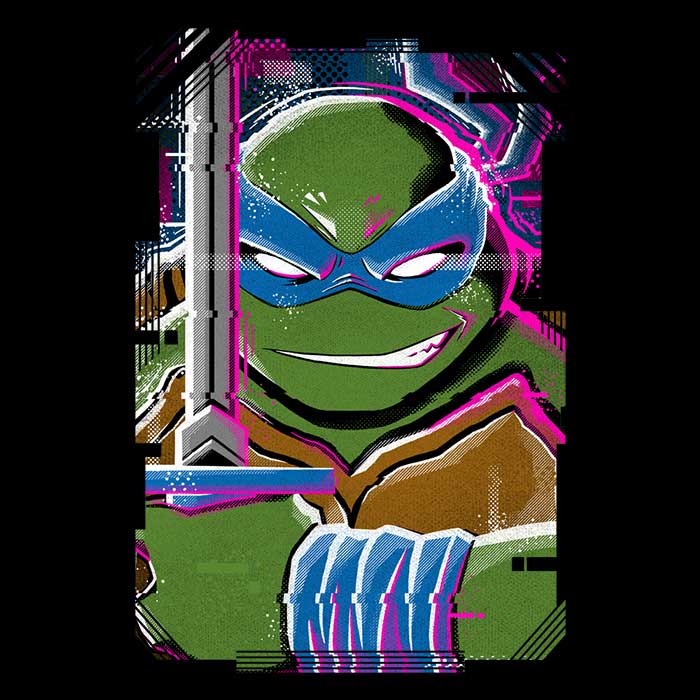 Leo Glitch Men's 3/4 Sleeve Raglan Style T-Shirt
