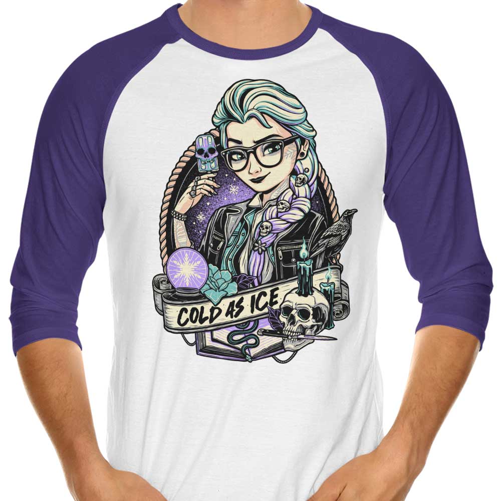Chilly 'Cold as Ice' 3/4 Sleeve Raglan T-Shirt