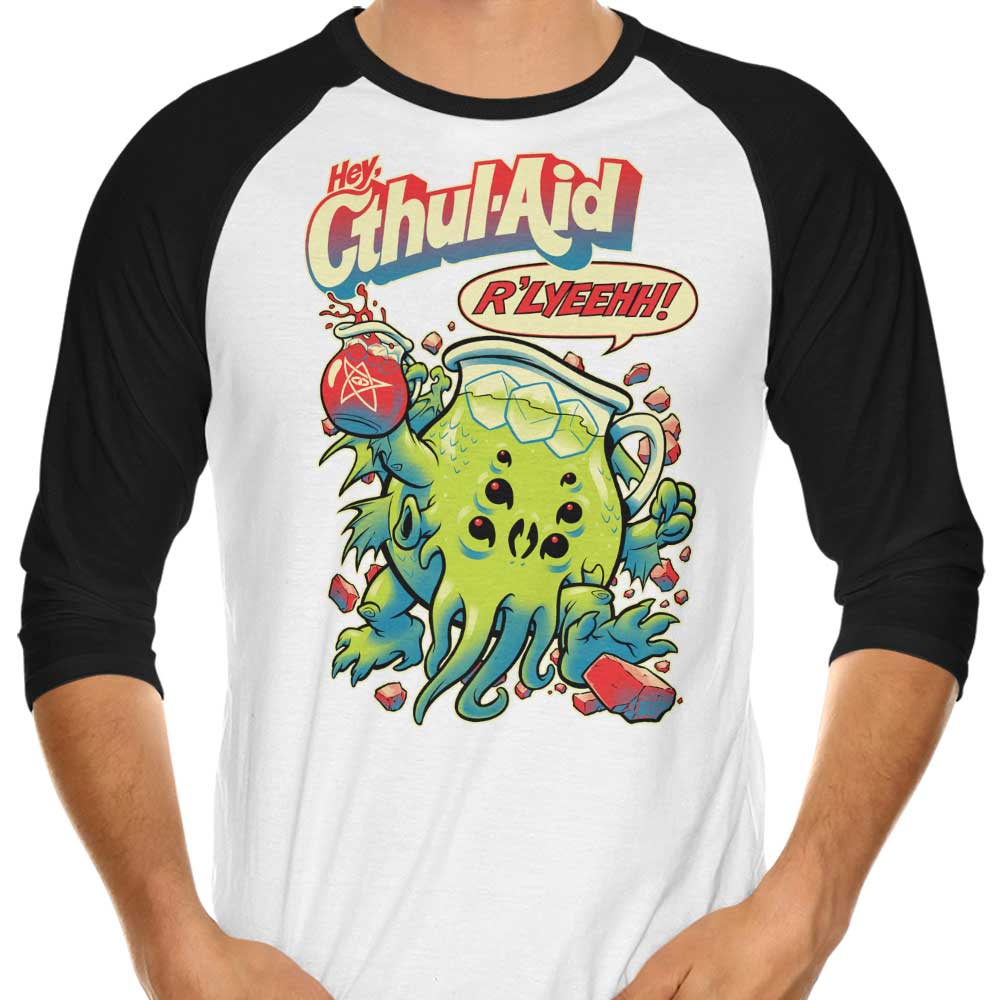 BeastPop Cthul-Aid 3/4 Sleeve Stylish Raglan T-Shirt