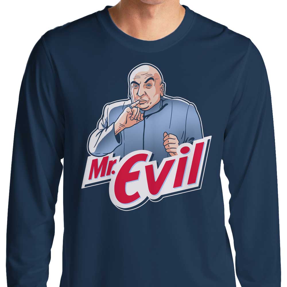 Mr. Evil Stylish Long Sleeve Crewneck T-Shirt