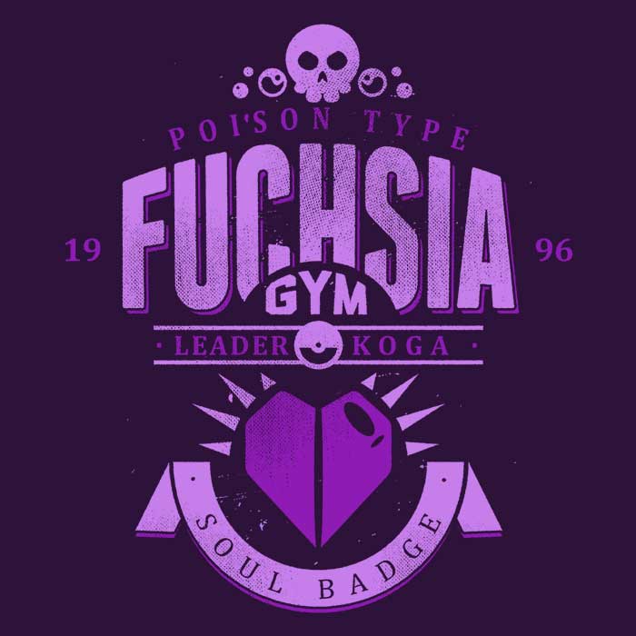 3/4 Sleeve Raglan T-Shirt Inspired by Fuchsia City Gym