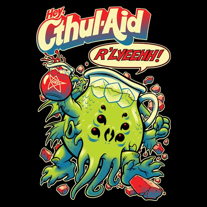 BeastPop Cthul-Aid 3/4 Sleeve Stylish Raglan T-Shirt