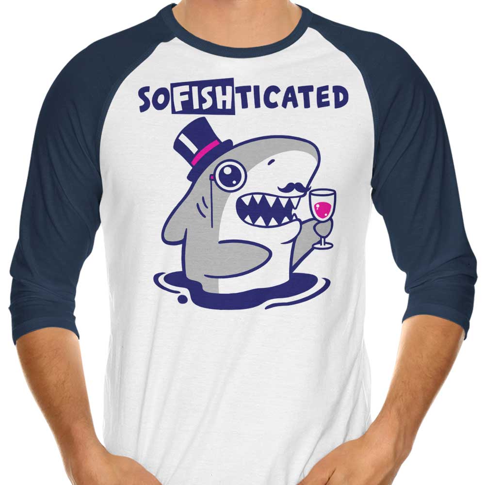 Sophisticated 3/4 Sleeve Raglan Stylish T-Shirt