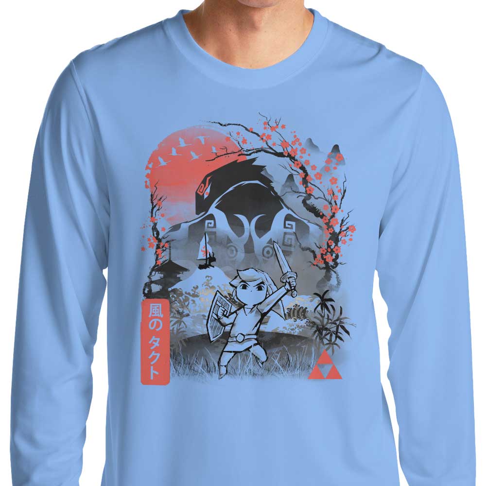 Dandingeroz Waker Sumi-e Comfortable Long Sleeve Crewneck T-Shirt