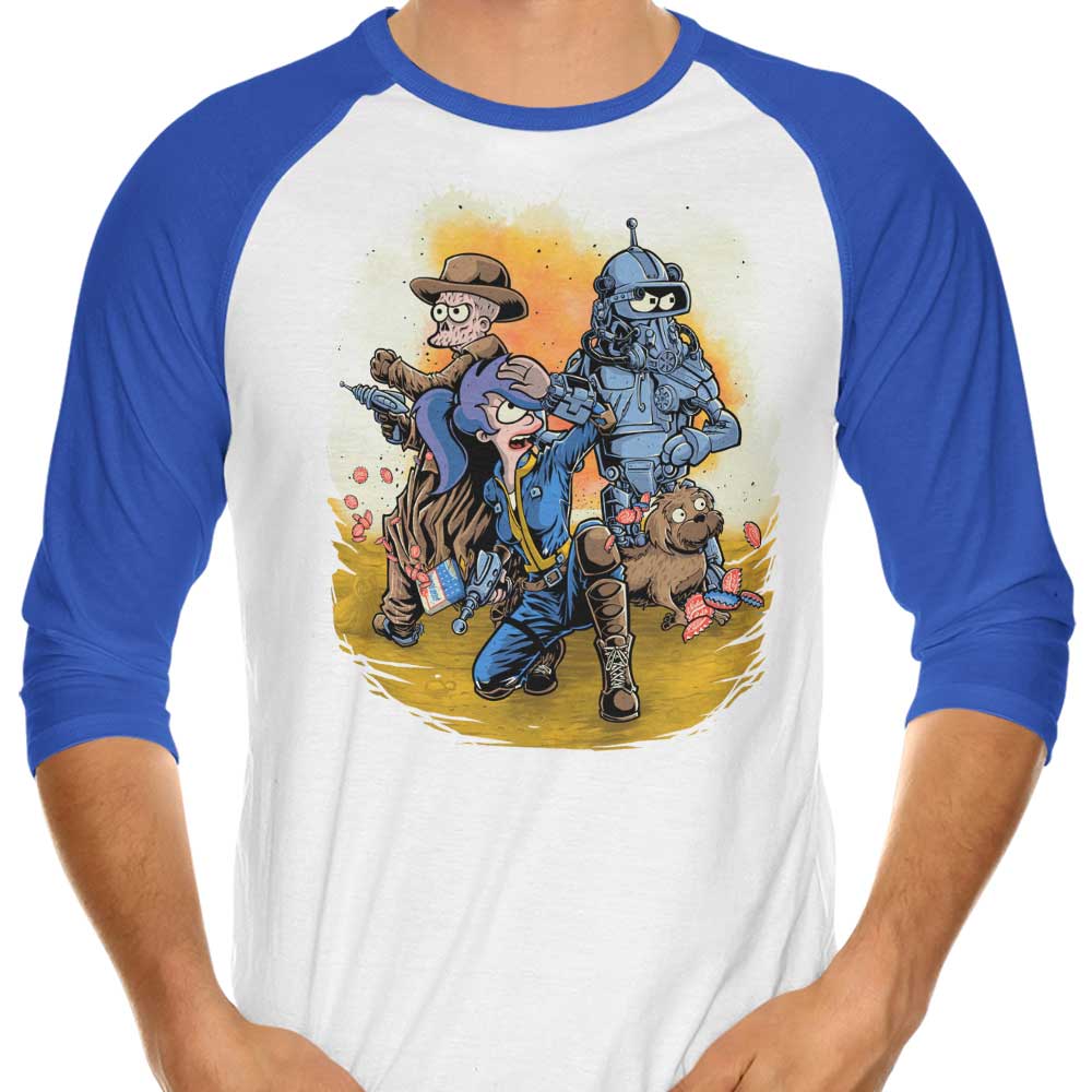 Futuristic 3/4 Sleeve Raglan T-Shirt by BetMac