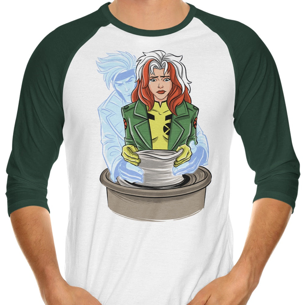 Stylish X-Ghost 3/4 Sleeve Raglan T-Shirt for Fashion Lovers