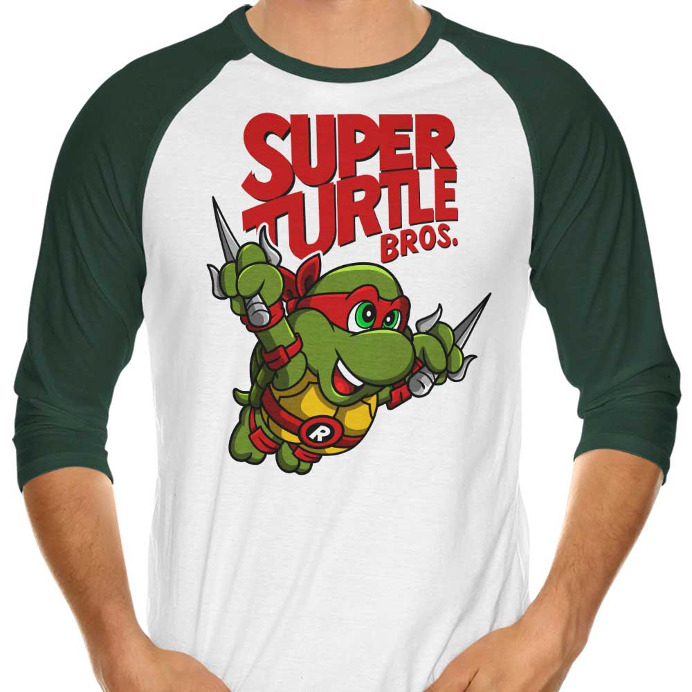 Punksthetic Super Raph Bros 3/4 Sleeve Stylish Raglan T-Shirt