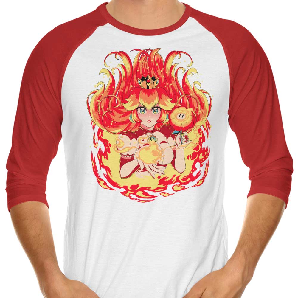 Coinbox Tees 3/4 Sleeve Raglan T-Shirt in Peach Fire Color