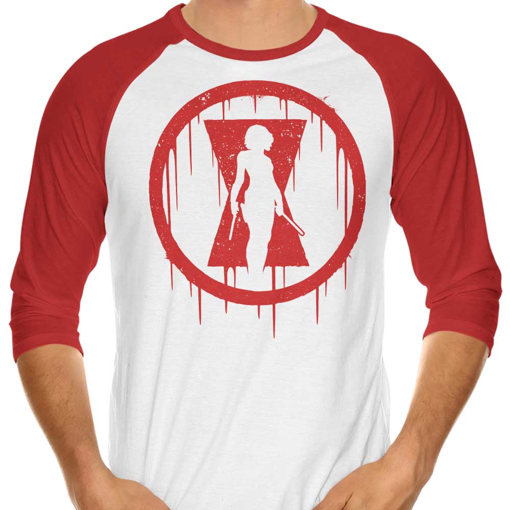 Alundrart Design Widow 3/4 Sleeve Raglan Stylish T-Shirt