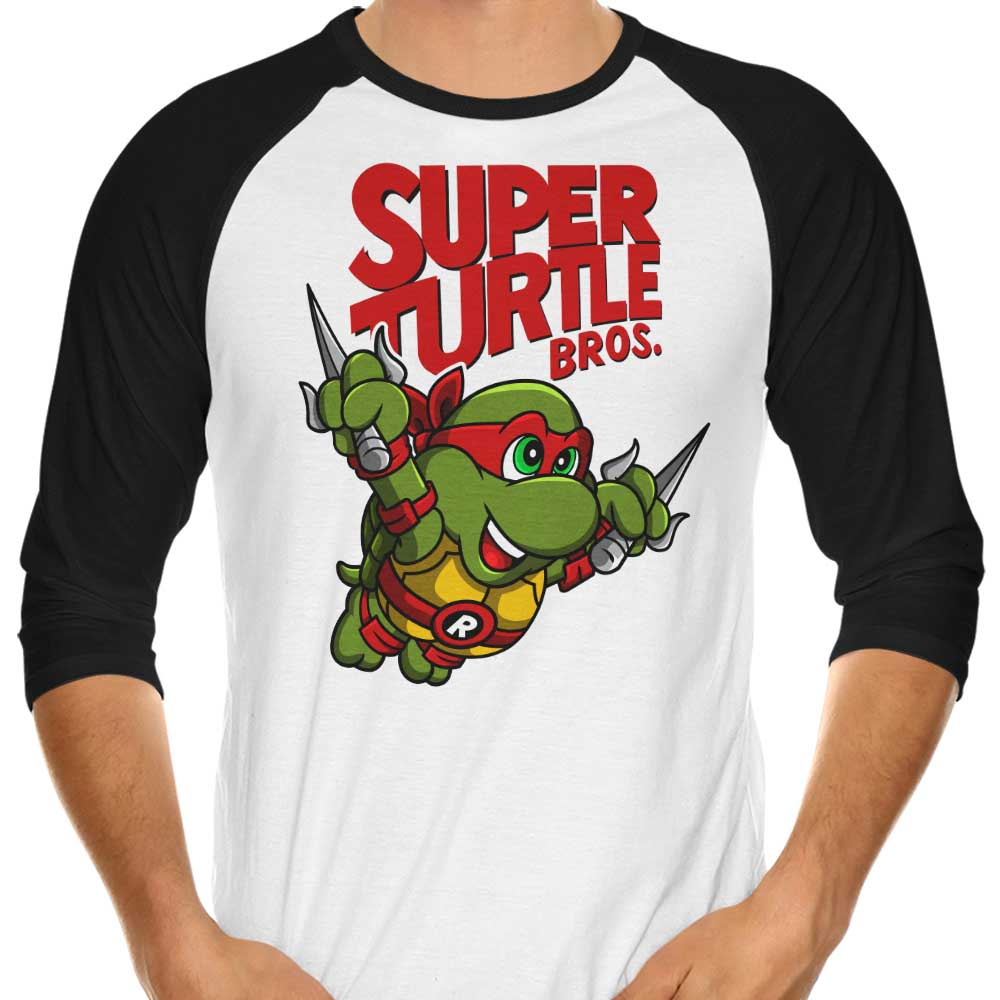 Punksthetic Super Raph Bros 3/4 Sleeve Stylish Raglan T-Shirt