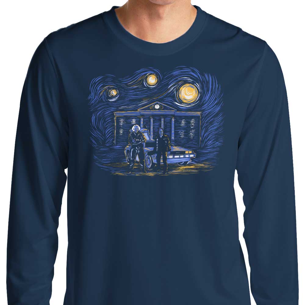 Zascanauta's Starry Future Comfortable Long Sleeve Crewneck T - Shirt