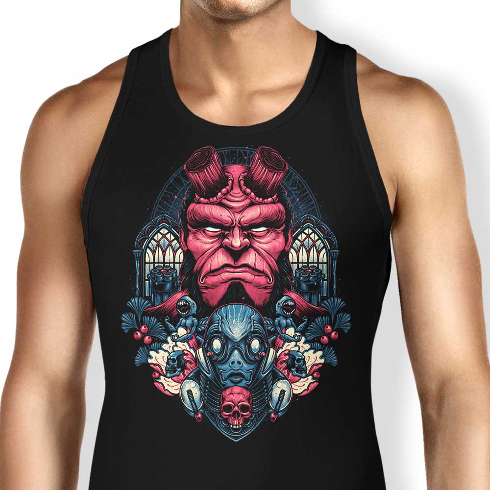 Glitchygorilla's Fire and Water Comfortable Unisex and Women's Tank Tops