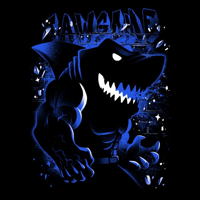The Magnificent Great White Long Sleeve Cotton T-Shirt for Everyday Wear