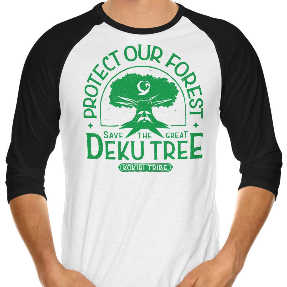 3/4 Sleeve Raglan T-Shirt for Forest Protection