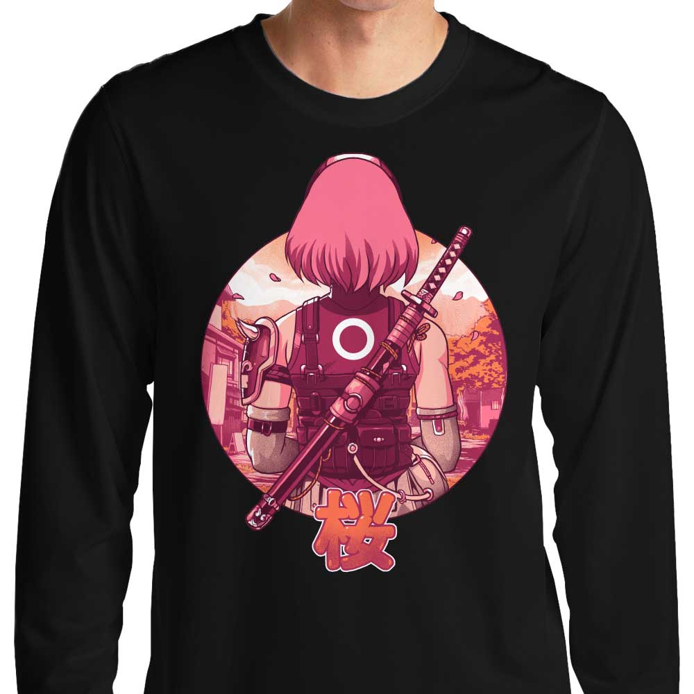 Bruno Mota's Autumn Cherry Long Sleeve Crewneck T - Shirt in S to 4XL