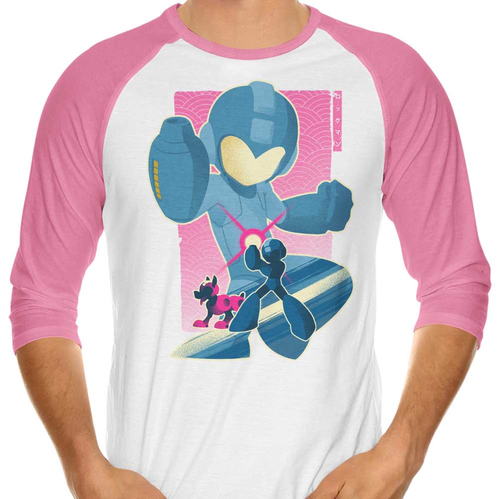 Hypertwenty Companion and Mega Three - Quarter Sleeve Raglan Style T - Shirt