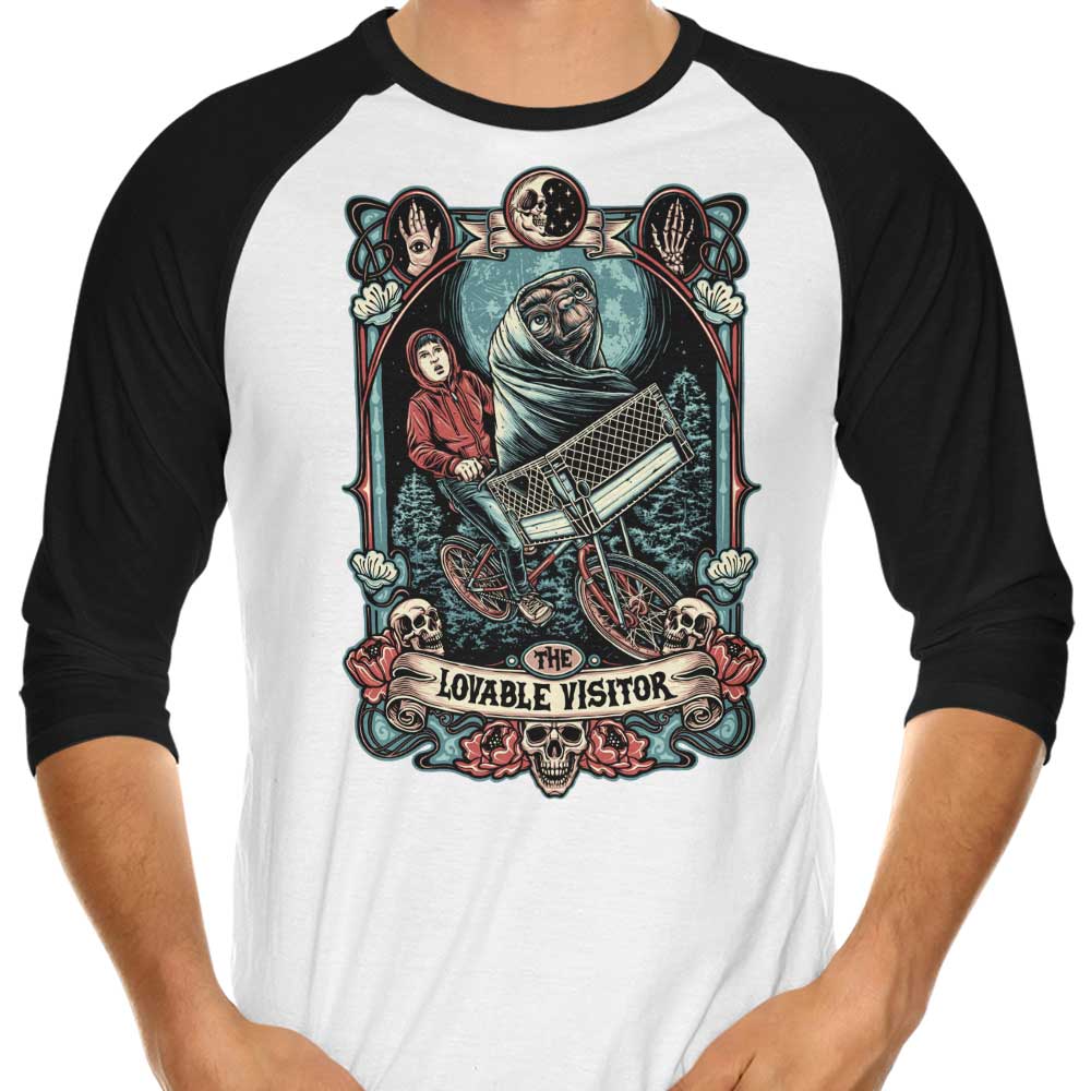 The Adorable Visitor 3/4 Sleeve Raglan Style T-Shirt for Casual Wear