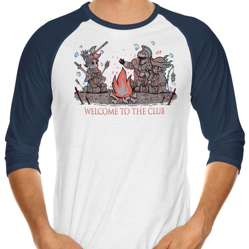 TechraNova's Exclusive 3/4 Sleeve Raglan T-Shirt - Welcome to the Club