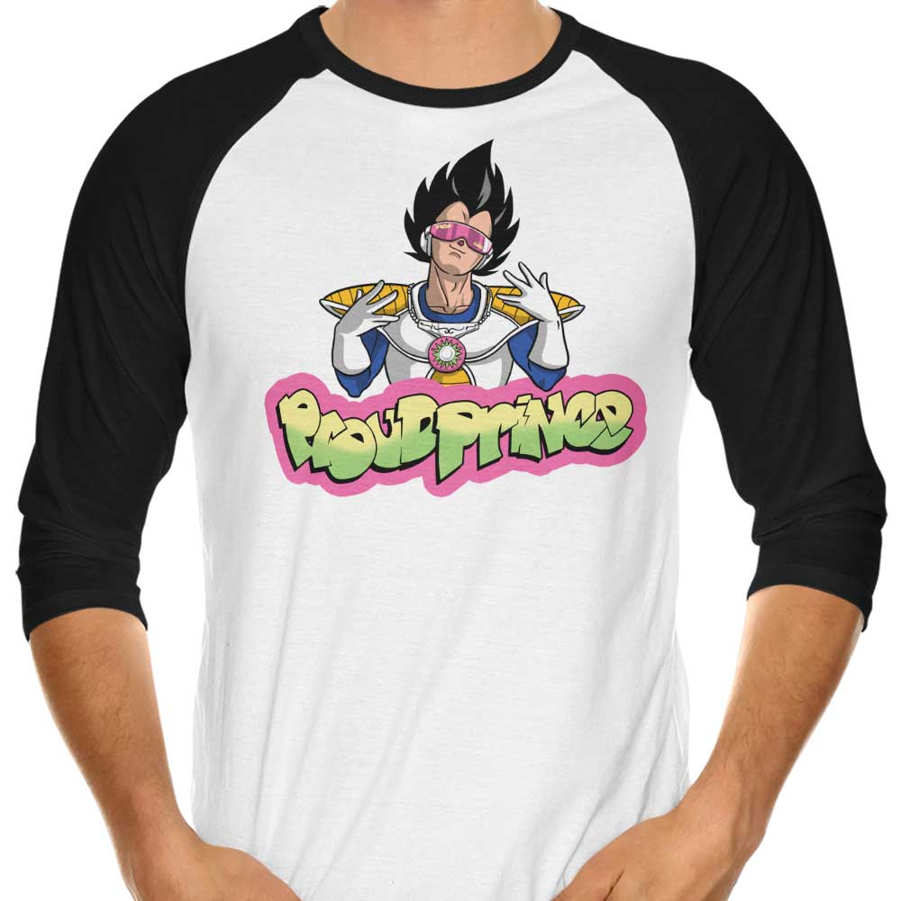 Proud Prince 3/4 Sleeve Raglan Style Men's T-Shirt