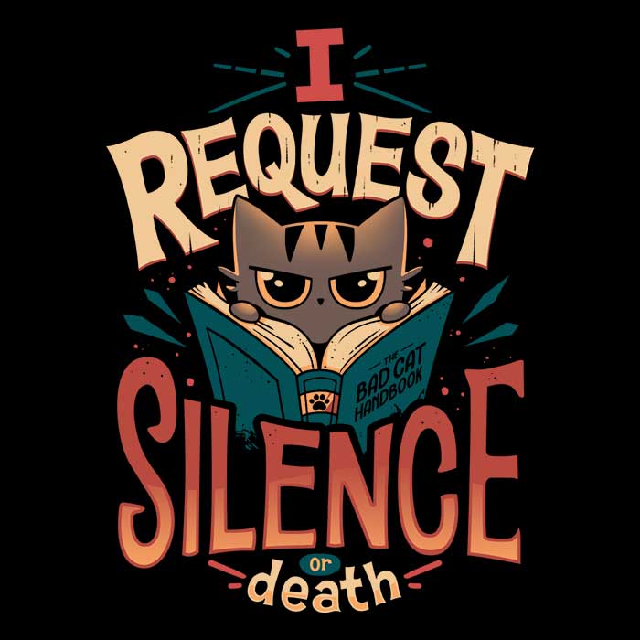 Snouleaf's I Request Silence Long Sleeve Crewneck T - Shirt for All Sizes