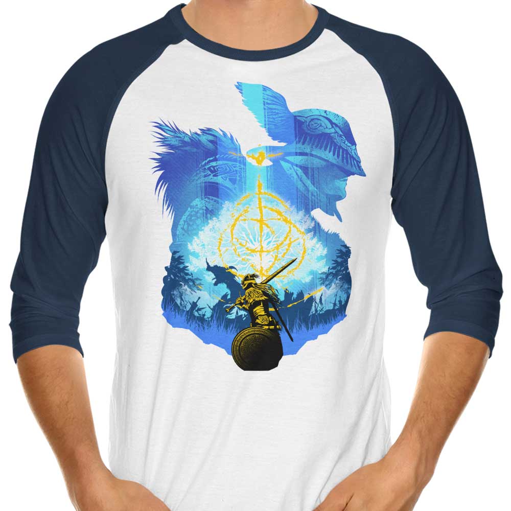 Azule Elden Adventure Stylish 3/4 Sleeve Raglan Casual T-Shirt for Daily Wear