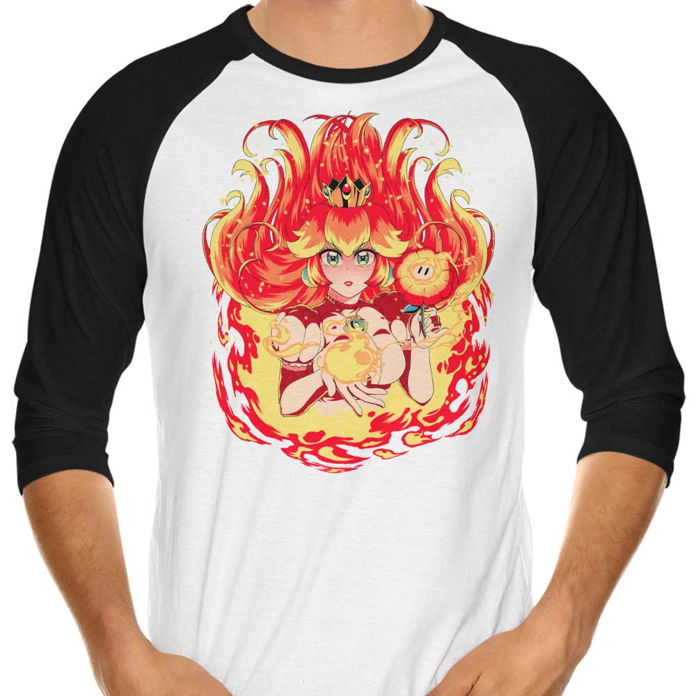 Coinbox Tees 3/4 Sleeve Raglan T-Shirt in Peach Fire Color